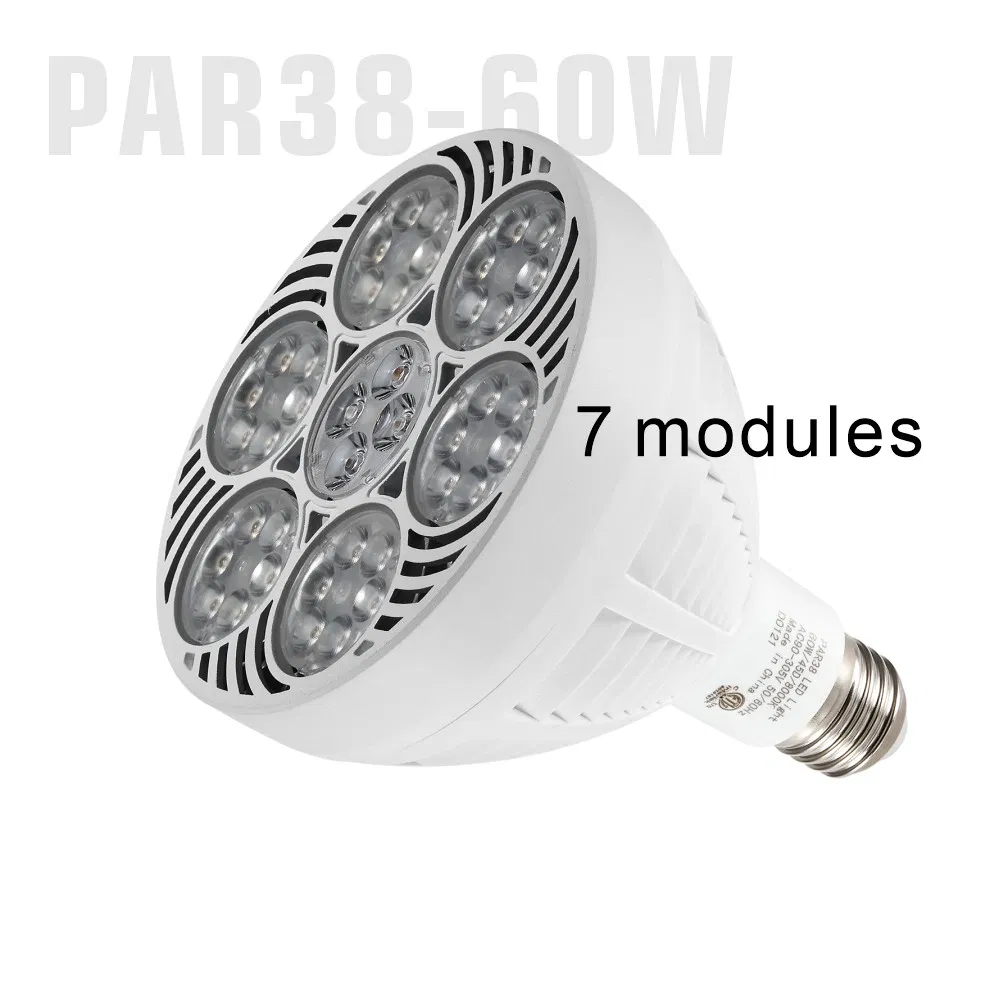 60W LED PAR38 110V 220V ETL E26 E27 Alumínio Dimmable PAR 38 PAR38 Luz LED de Inundação para Joias Lâmpada Spot Lights LED para Loja de Joias