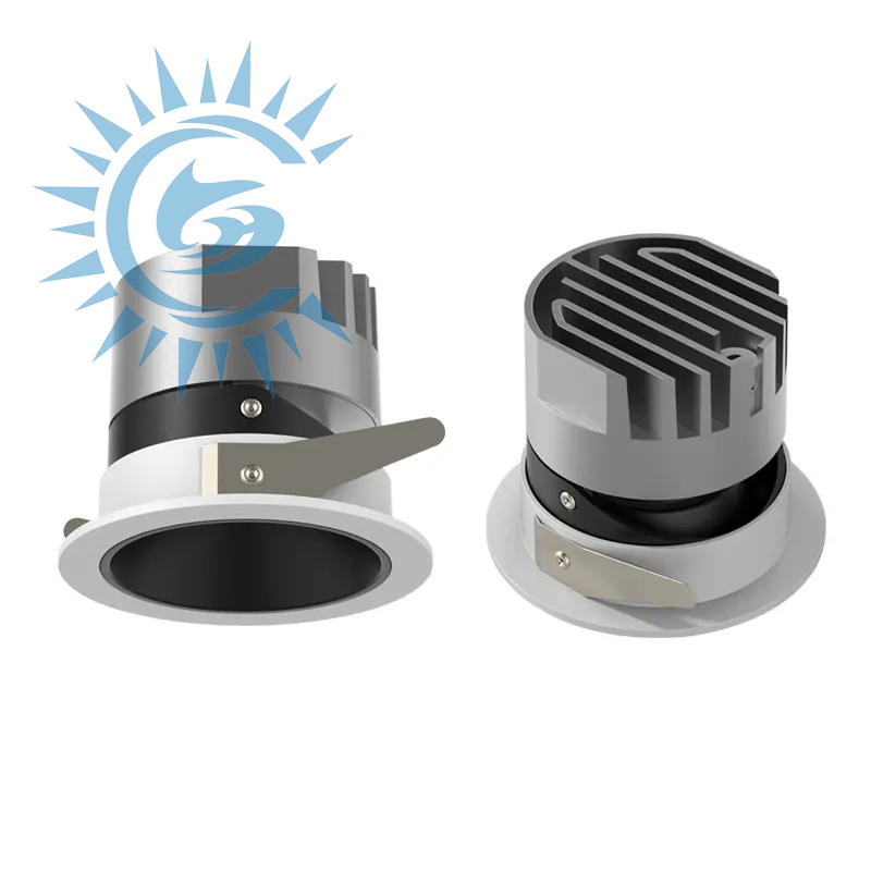 Spotlight LED Dimmável COB Anti Reflexo 5-20W de Alumínio para Iluminação Interior em Shopping, Restaurante, Espaços Comerciais