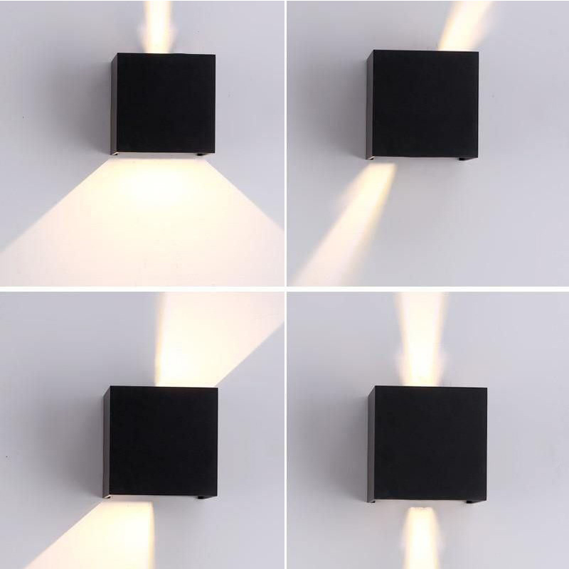 Luminária de parede vintage para interior e exterior, lâmpada LED para iluminação de casa e jardim