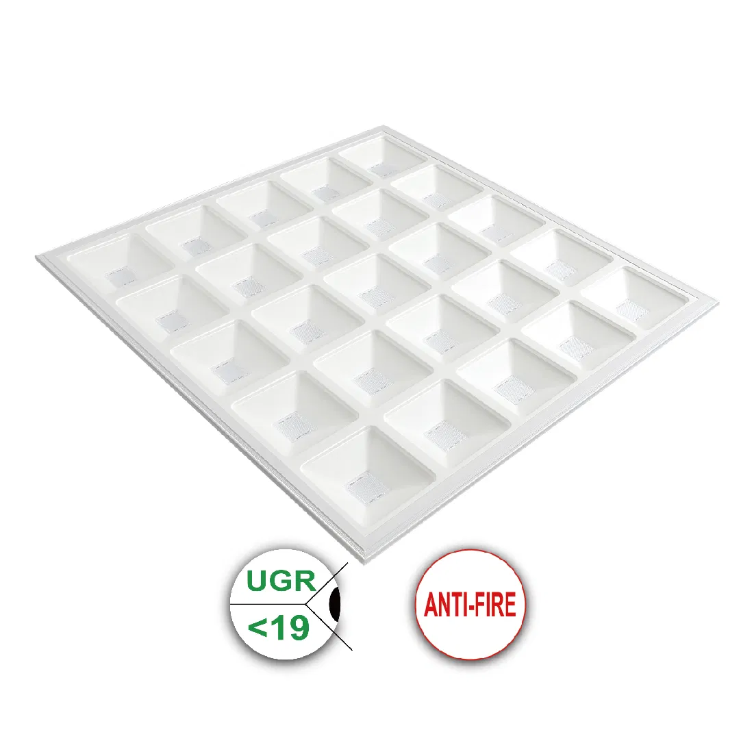 Painéis de LED 60X60 Retroiluminados 600X600 Slim de Praça Comercial 150lm/W de Parede 40 Painel de Iluminação em Watts