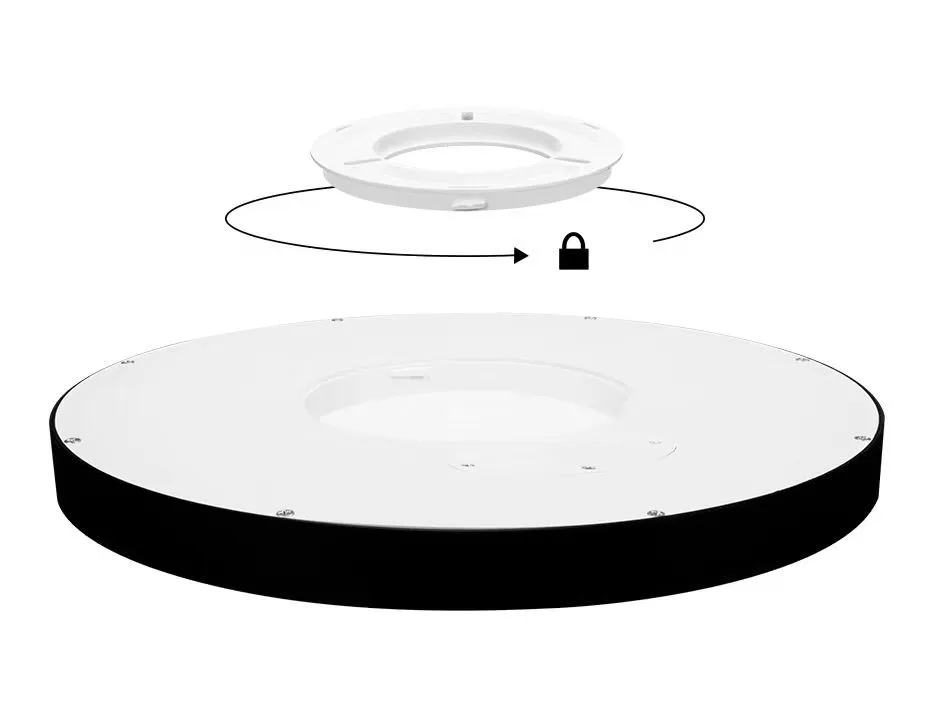 Luz de Teto LED Redonda 3 Cores - Aplicação