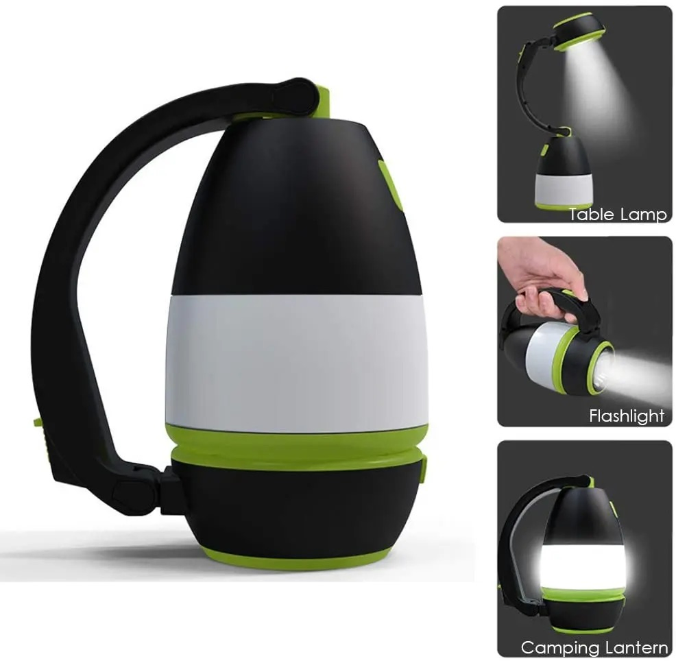 Lanterna de Emergência LED Colapsável Recarregável para Camping Iluminação ao Ar Livre de Pesca