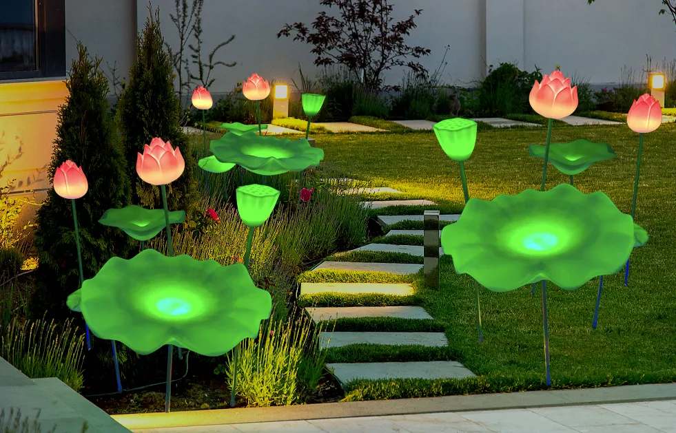 Aplicação de luzes decorativas