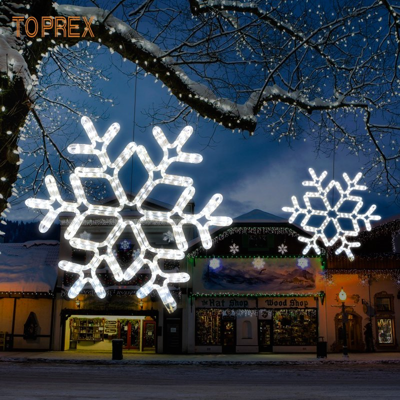 Luzes de Cordão Decorativas de Flocos de Neve LED que Brilham no Escuro para o Festival de Ramadan