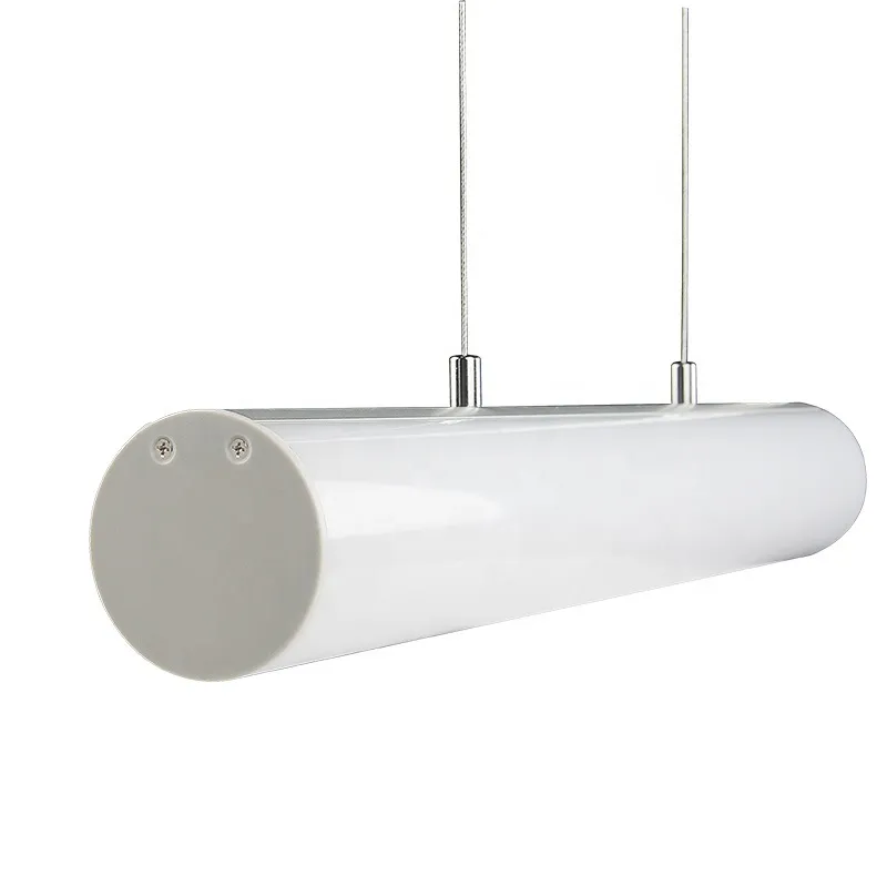 Luminária linear LED de alumínio extrudado em forma redonda de alta potência comercial