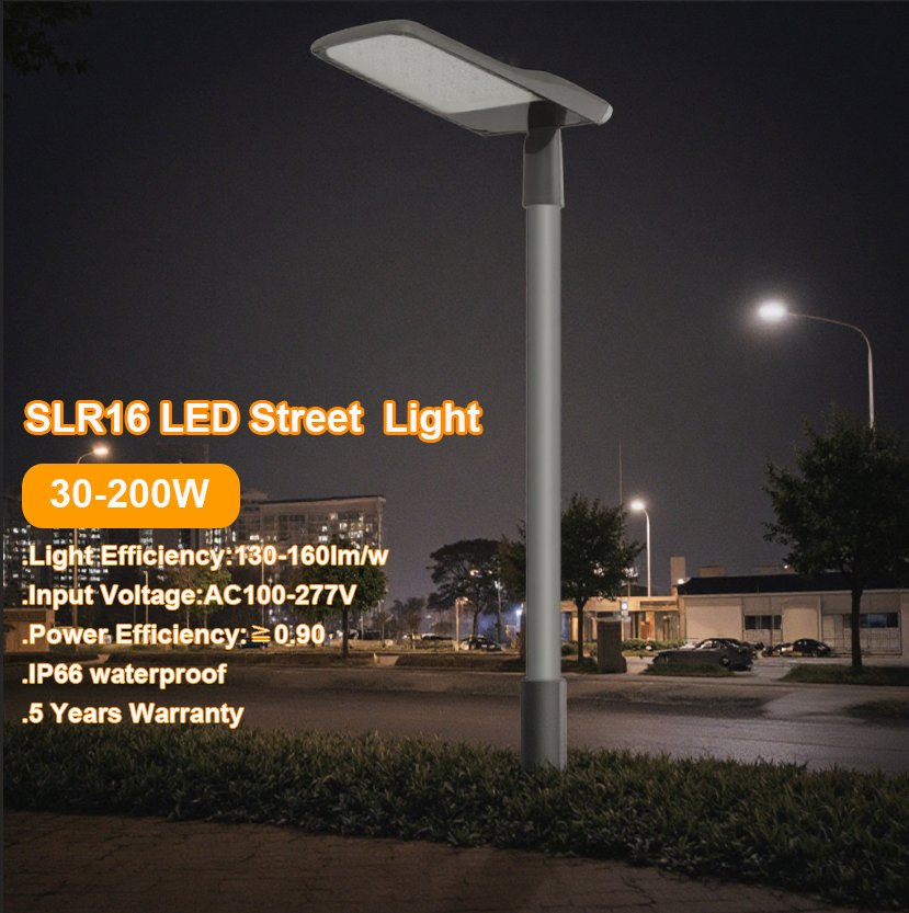Iluminação Pública Inteligente LED para Economia de Energia 4000K Controle Inteligente IP66 Lâmpada de Rua à Prova d'Água Solução de Luz para Estacionamento LED