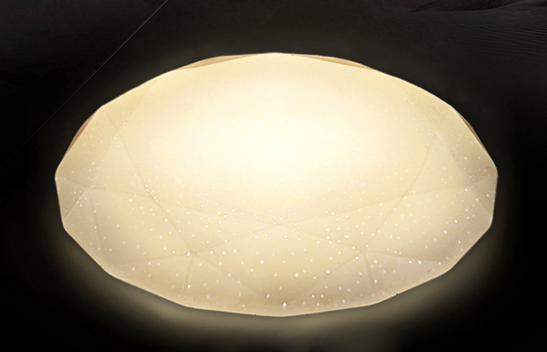 Lâmpada de Teto Painel LED Moderna Forma de Diamante Bonita Luz de Teto Estelar