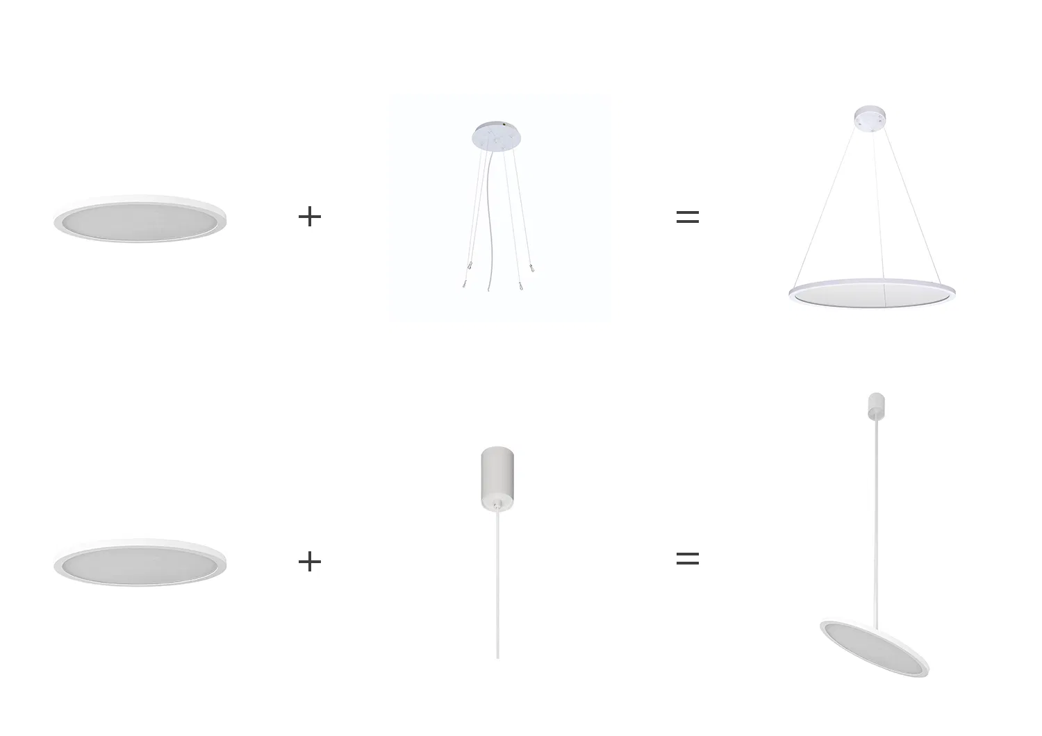 Painel LED Ultra Fino Estiloso para Iluminação Interna Brilhante