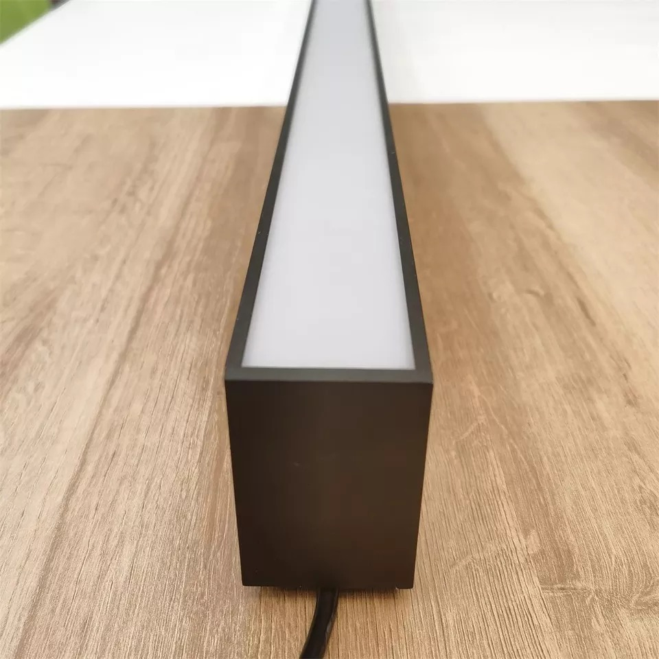 Luz Linear LED Suspensa em Alumínio para Interior 50X75mm Luminária Retangular