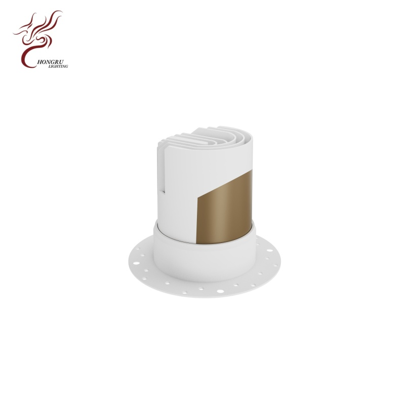 Downlight assimétrico eficiente e holofote embutido polarizado LED