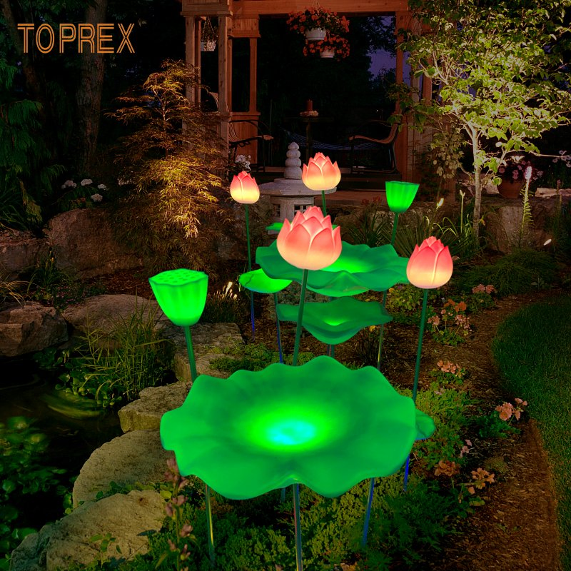 Luz LED Flor de Lótus Toprex para Decoração de Eventos e Jardins Deslumbrantes