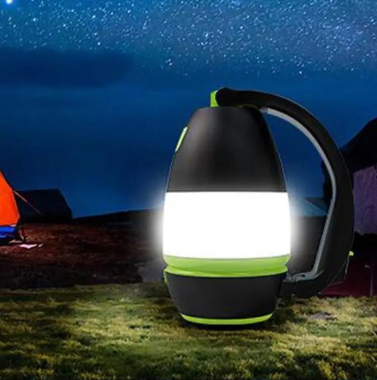 Lanterna de Emergência LED Colapsável Recarregável para Camping Iluminação ao Ar Livre de Pesca