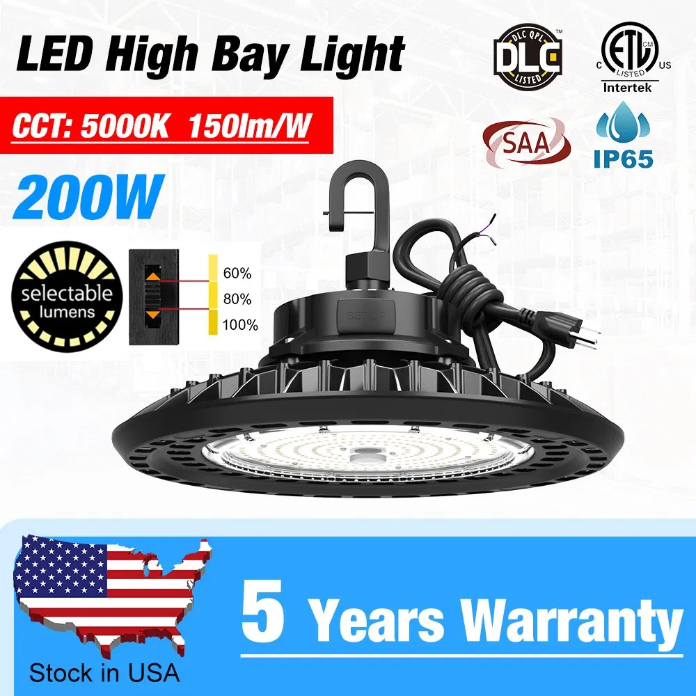 IP65 Industrial 60W 80W 100W 150W Iluminação LED de Alta Baía
