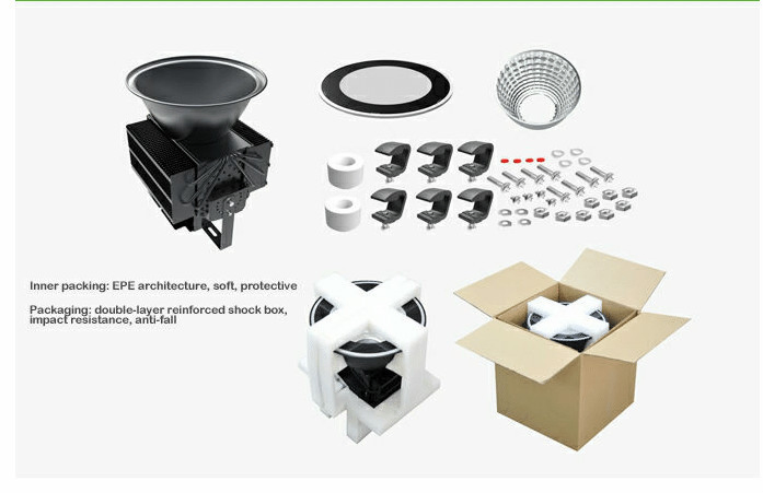 Luz de Alta Potência para Teto Alto 5 Anos de Garantia Dimerizável IP65 À Prova d'Água 500W 300W 400W Luminária LED para Teto Alto