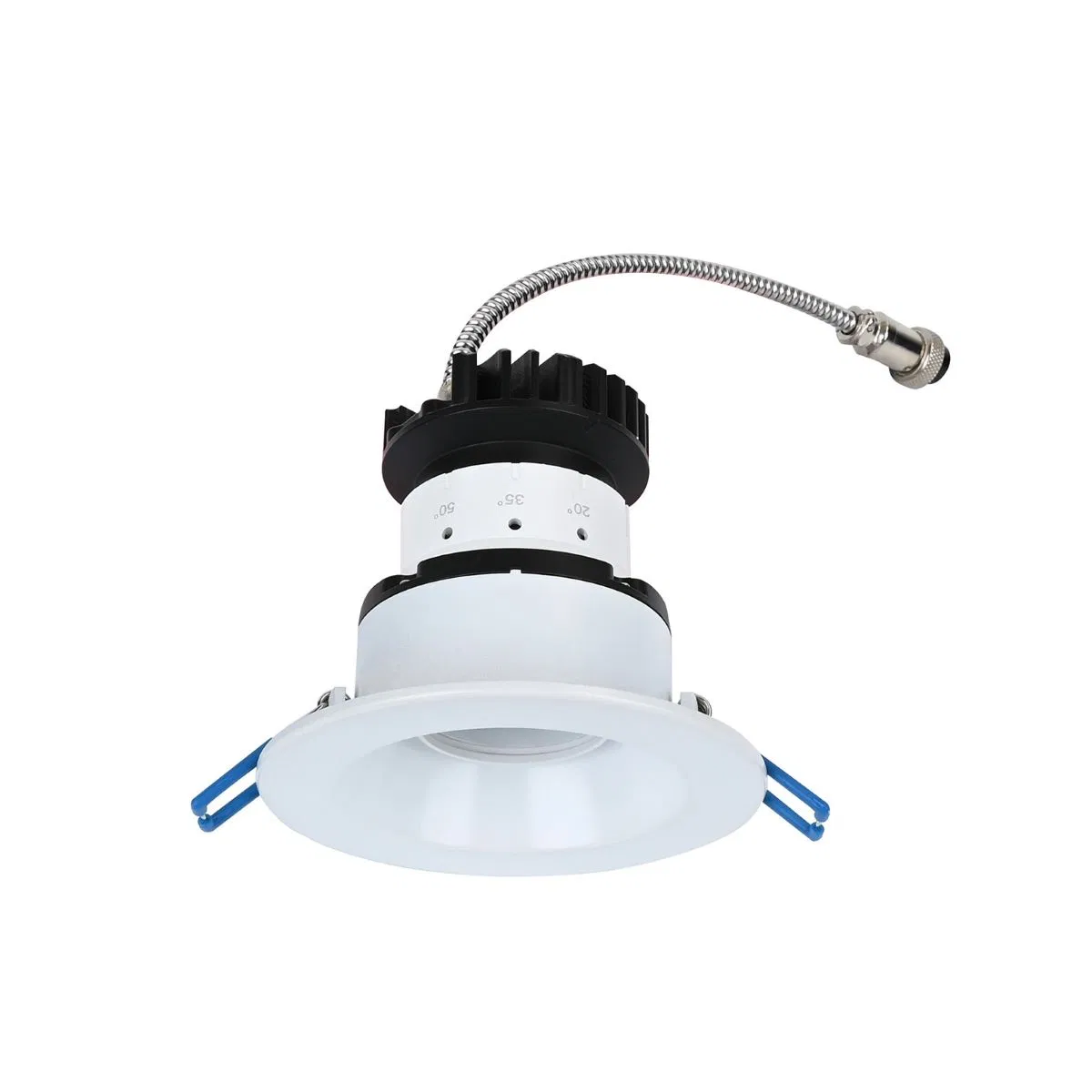 Ângulo de Feixe Ajustável Preço de Fábrica 2025 Novo LED Recessed Redondo Branco Preto 5CCT Luz Direcionada para Teto para Iluminação Interna