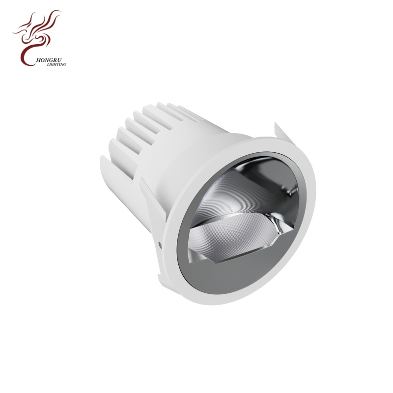 Downlight COB assimétrico versátil e holofote embutido polarizado LED