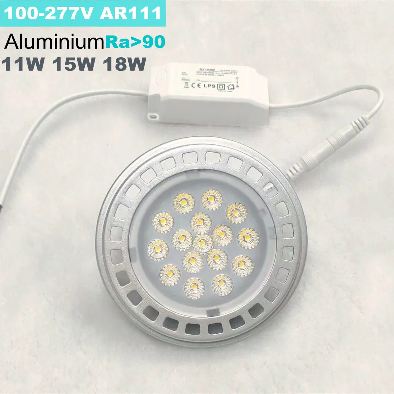 20 Ano Fábrica G53 R111 Lâmpada LED 10 Grau Holofote de Alta Potência AR111 Qr111 Es111 COB SMD PAR36 Luz Spot LED 230V Dimerização com Driver Externo Luminárias LED