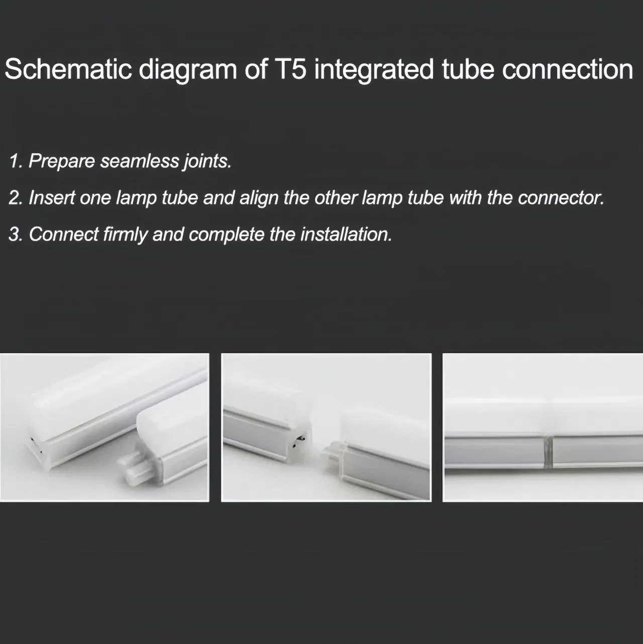 Lâmpada Tubular LED de Alta Eficiência T5, 200lm/W, 1200mm, Sem Flicker para Casa e Escritório