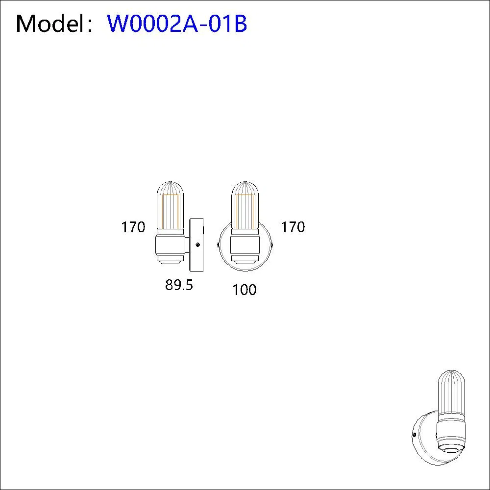 Luz Decorativa de Cabeça Dupla para Interior 5W 10W Iluminação LED à Prova d'Água para Luz de Parede