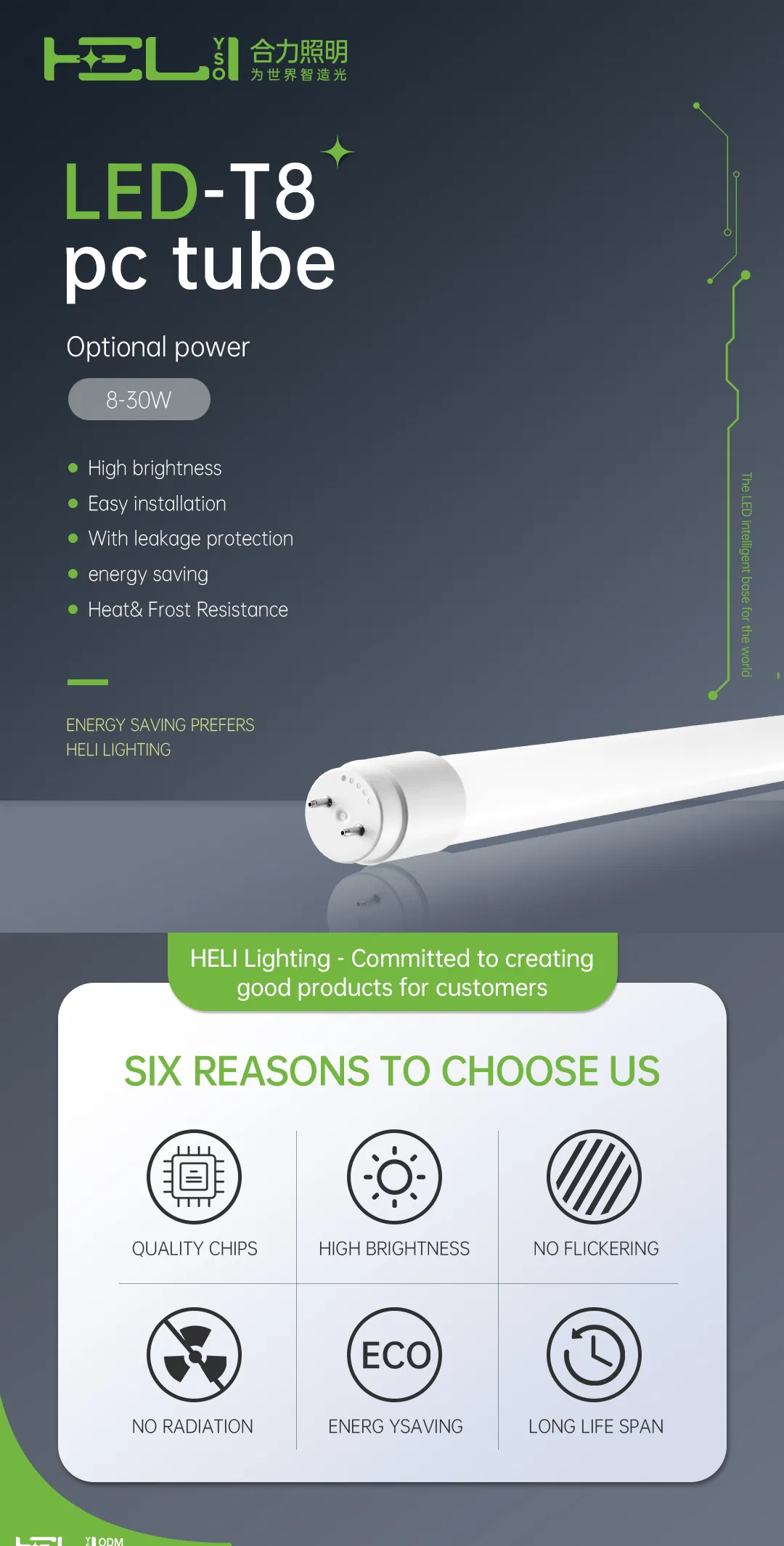Tubo LED 18W