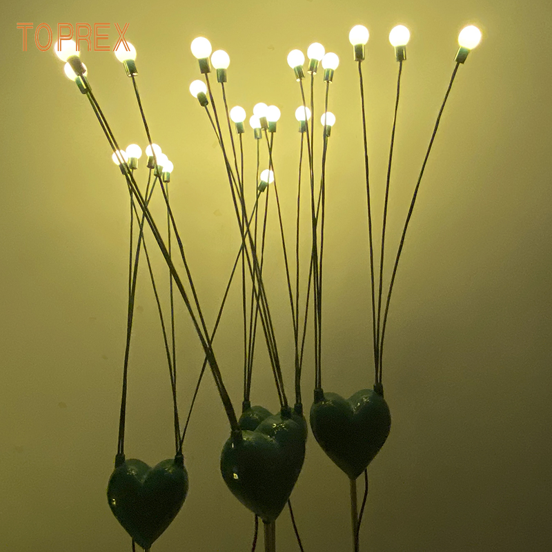 Luzes de Fogo Móveis Toprex para Exterior, Luzes de Natal Swaying, Lâmpada de Decoração de Jardim LED à Prova d'Água