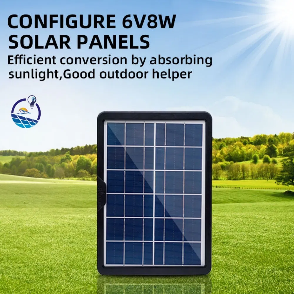 Portable Solar Emergency LED Lighting Kit USB Port Solar Panel 10000mAh Rechargeable Battery Pack for Home Landscape Road