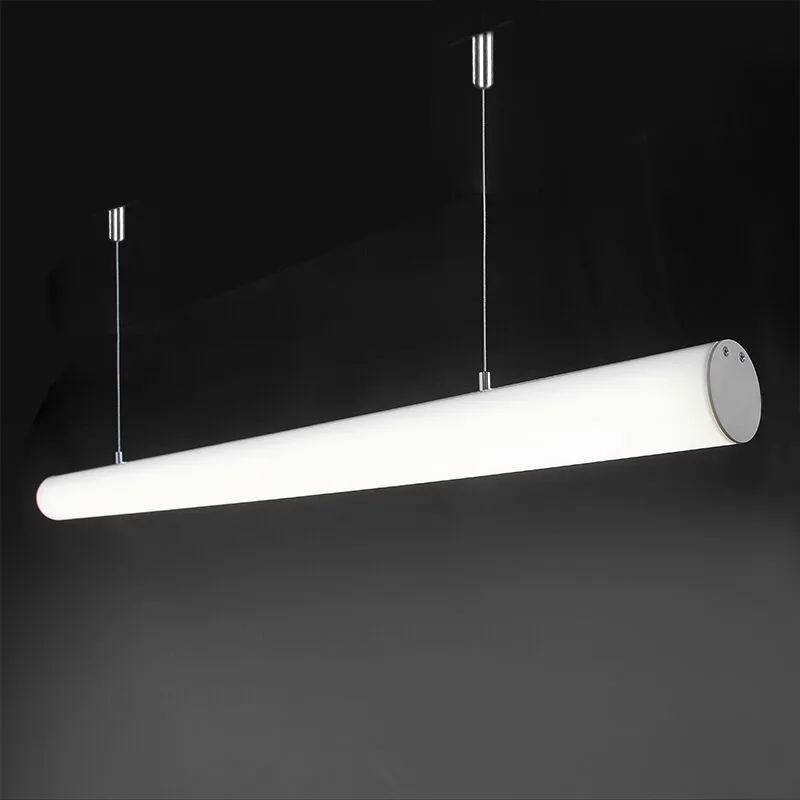 Luminária linear LED de alumínio extrudado em forma redonda de alta potência comercial