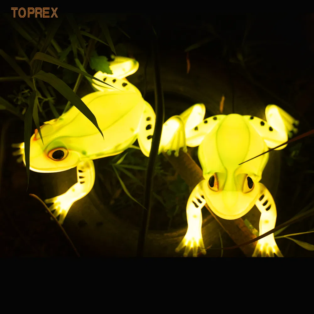 Brinquedo de Sapo Saltador Toprex Modelo de Animal Animado Popular para Revendedores Decoração Iluminação