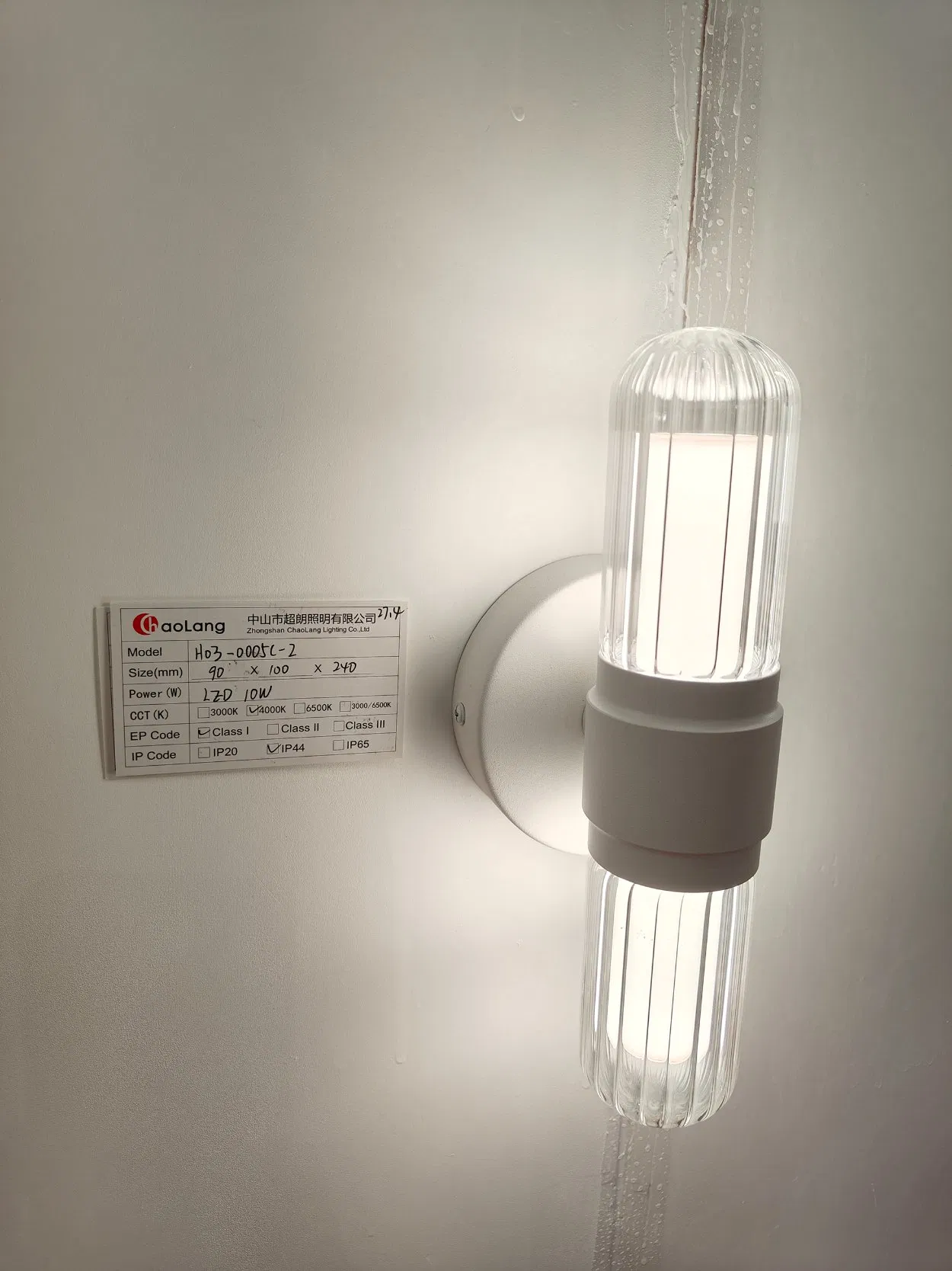 Luz Decorativa de Cabeça Dupla para Interior 5W 10W Iluminação LED à Prova d'Água para Luz de Parede
