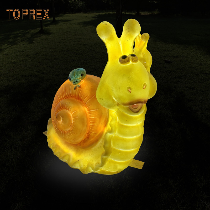 Resina Toprex Decorativa em Forma de Caracol, Decoração Estilosa para Presentes de Crianças, Decoração para Casa e Iluminação