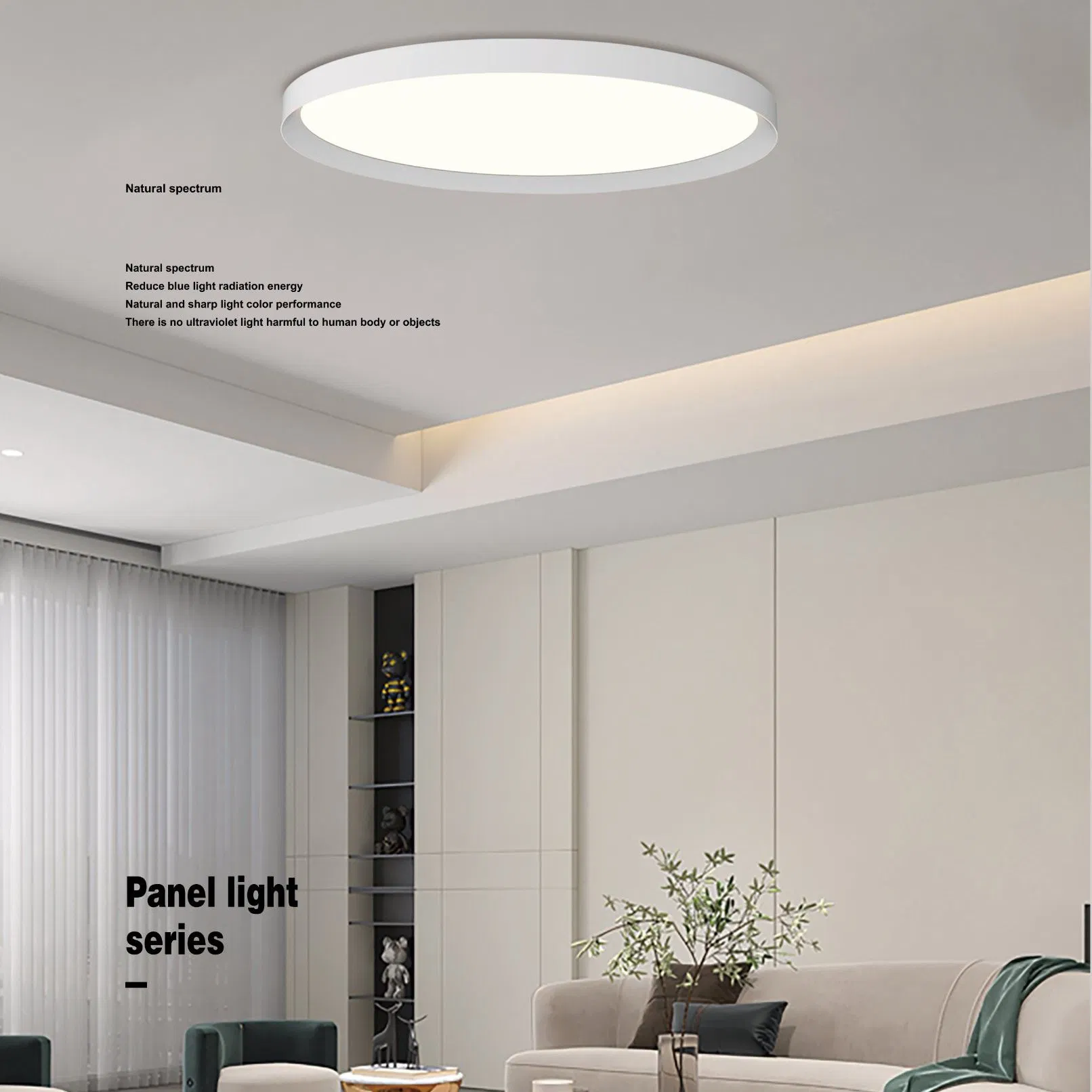 36W-84W Lâmpada Painel LED de Teto Ultra Fina em Alumínio