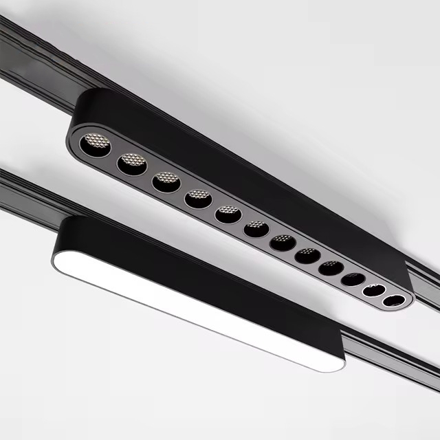 12W Iluminação Interior LED Magnética Moderna Luzes Spot COB para Comércio em Trilho