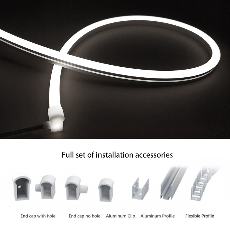 12V 24V Fita Flexível de Neon de Silicone LED Alta Brilho IP67 À Prova D'Água 5m/10m/roll para Mall Bar Engenharia Luzes de Neon