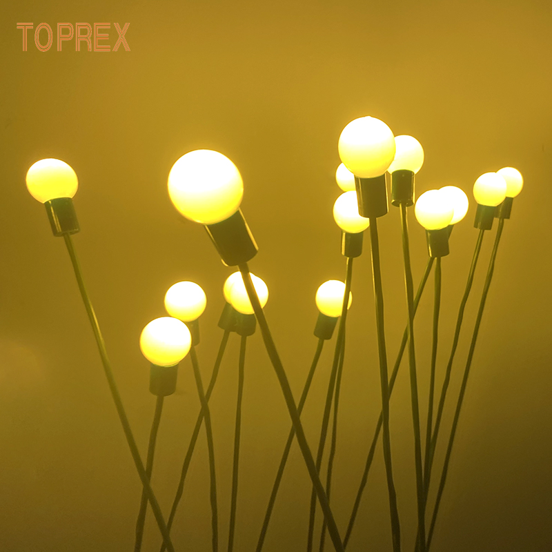 Luzes de Fogo Móveis Toprex para Exterior, Luzes de Natal Swaying, Lâmpada de Decoração de Jardim LED à Prova d'Água
