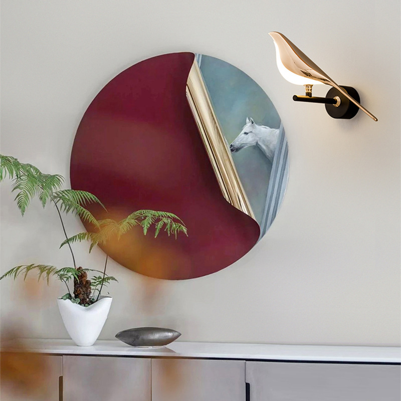 Lâmpada de parede decorativa de luxo para casa, suporte de parede, design moderno, luz de parede LED para interior, ao lado da cama