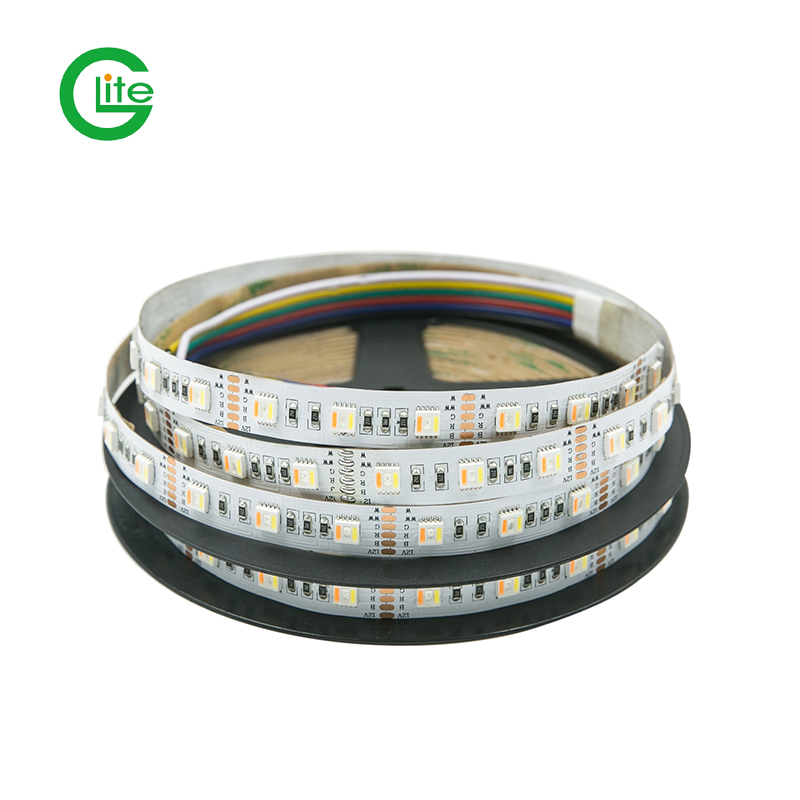 3years Garantia Fita de Luz LED SMD5050 Rgbww 60LED DC24 para Decoração de Iluminação