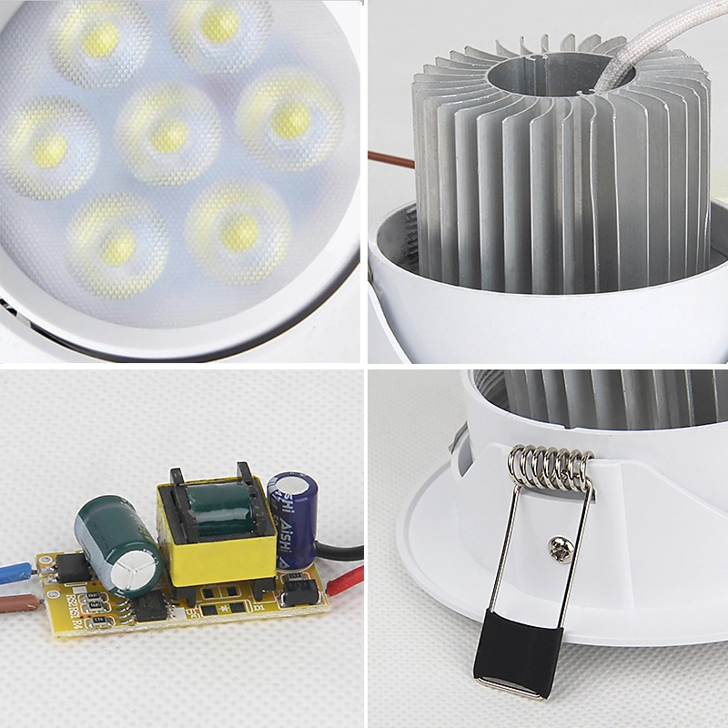 Spotlight LED Recessado 3W-12W para Teto LED para Hotel, Casa, Restaurante