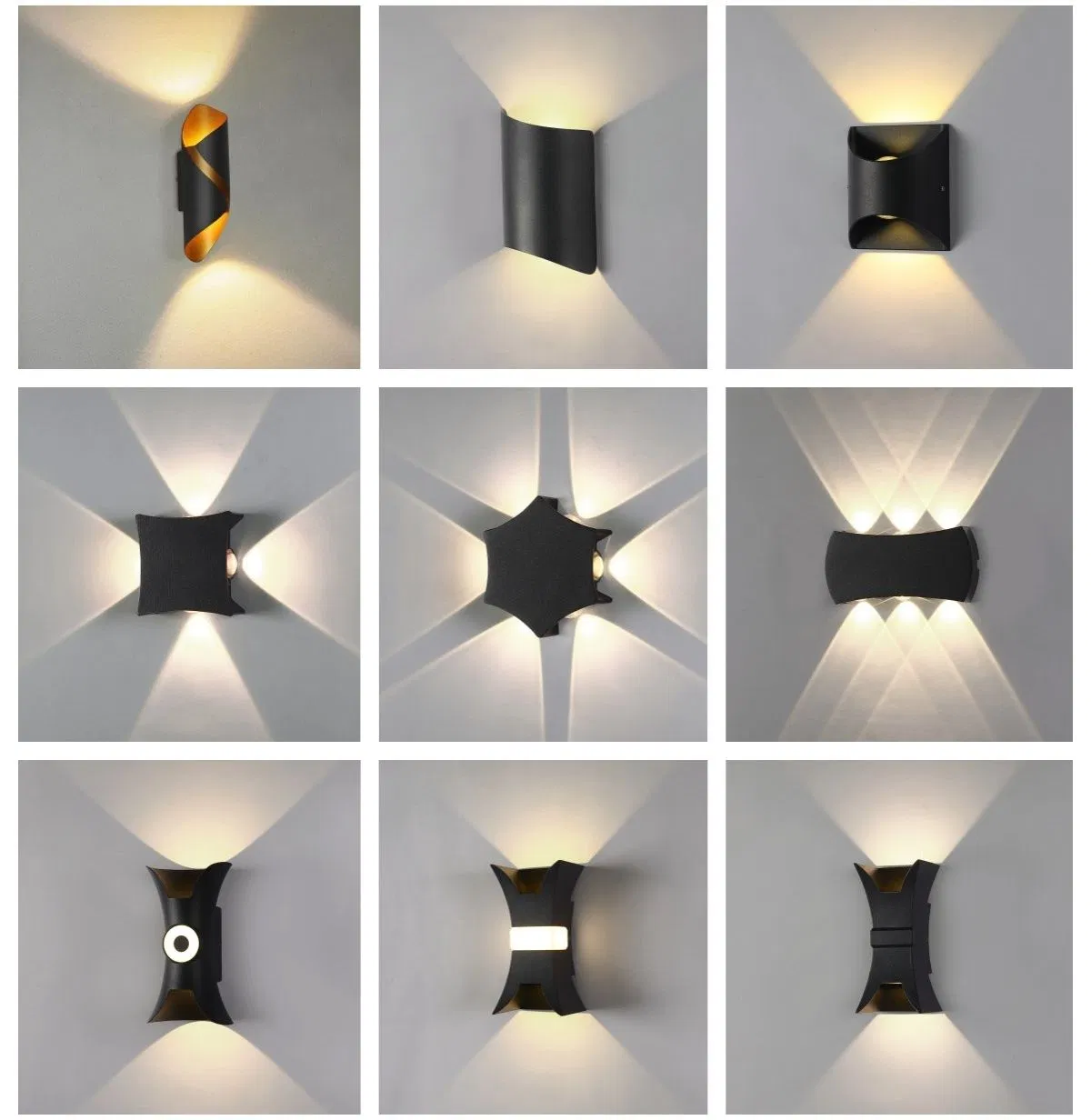 Luminária de parede vintage para interior e exterior, lâmpada LED para iluminação de casa e jardim