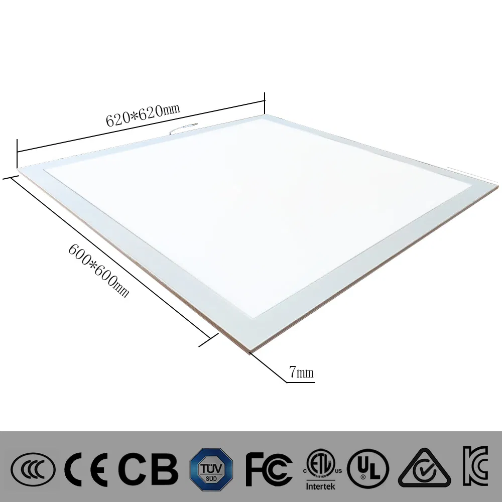 620X620LED Luminária LED de Painel para Iluminação Interior Recessada RoHS Luminária de Painel LED CE CB UL ETL