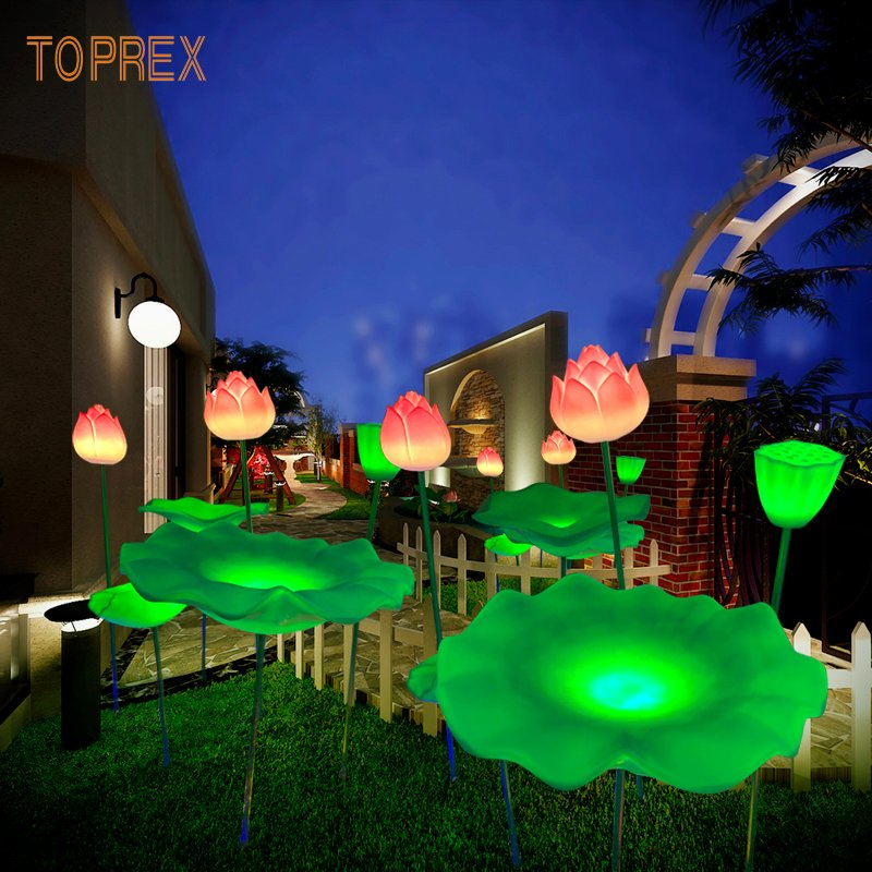 Luz LED Flor de Lótus Toprex para Decoração de Eventos e Jardins Deslumbrantes