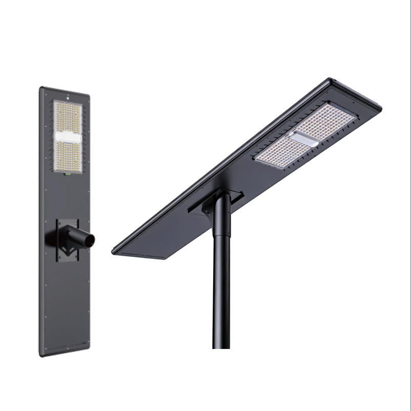 120W Controle Inteligente de Alta Potência Luminária Solar LED de Alto Lúmen Design Tudo em Um para Iluminação de Rua