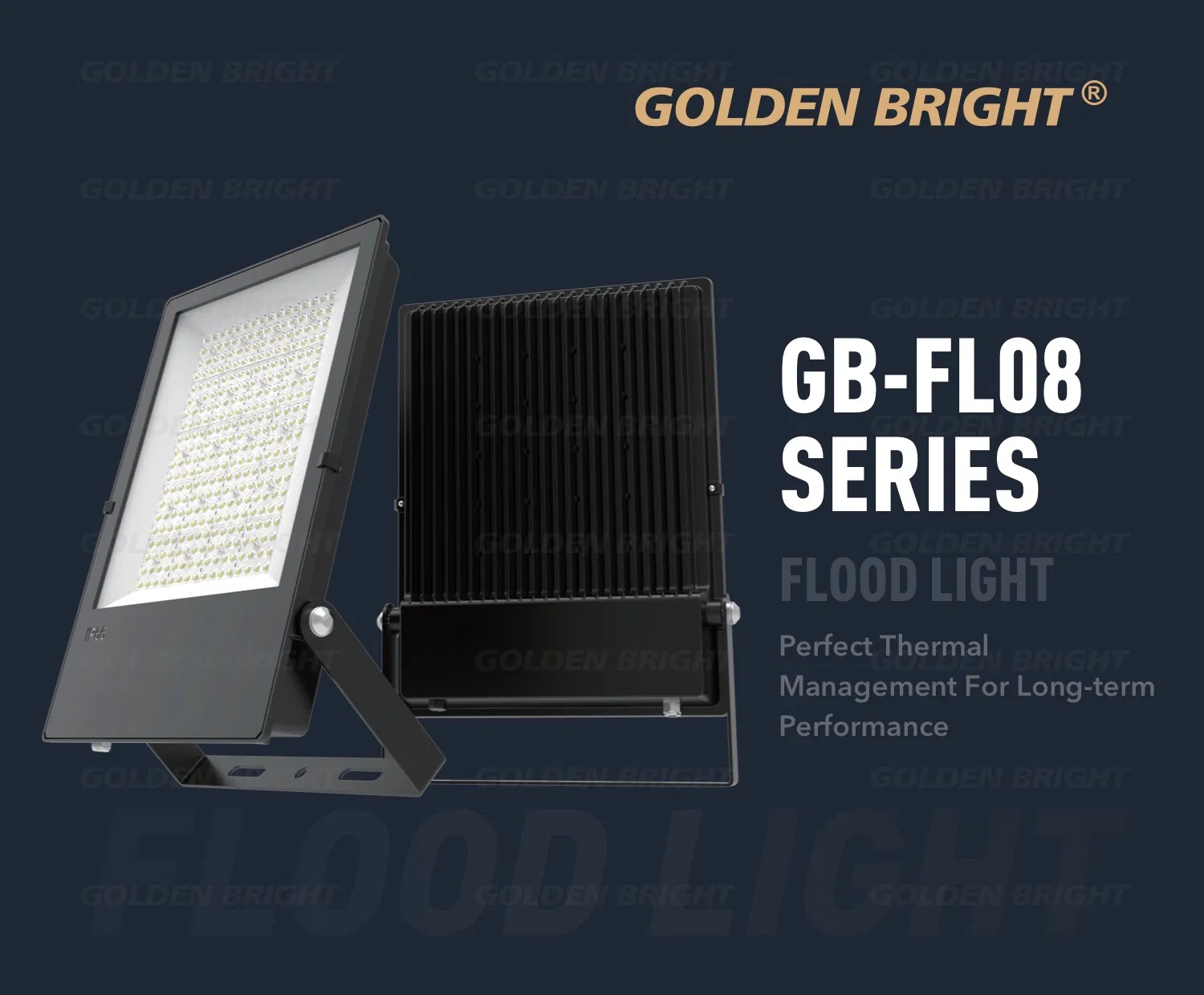 GB-FL08 Luz de Inundação LED com Timer Inteligente para Exterior, Iluminação de Jardim, Villa e Pátio