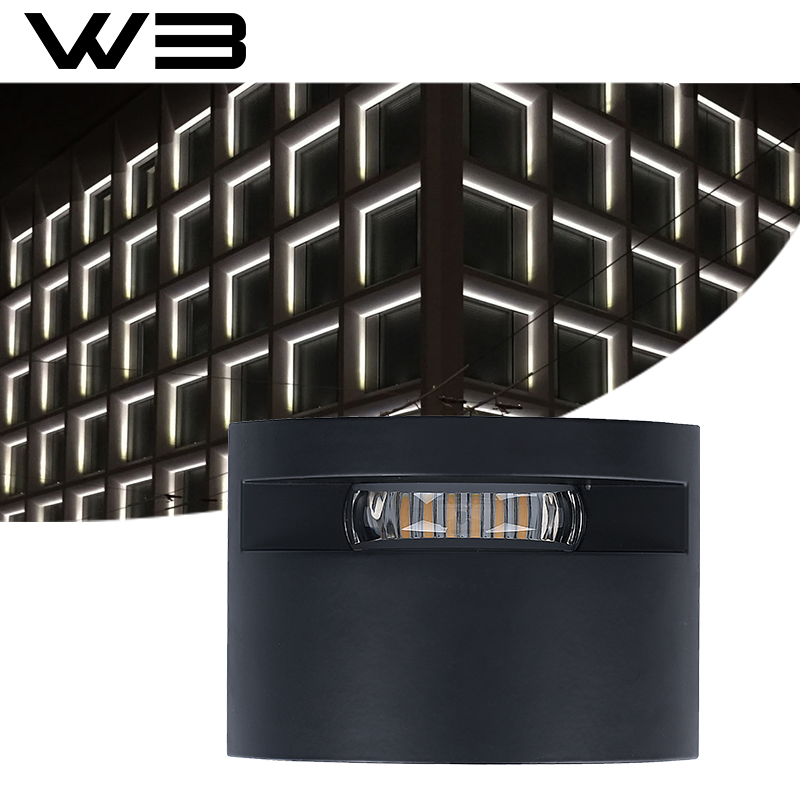 Iluminação de Contorno de Janela LED Externa de Alta Qualidade 12W Luz de Contorno de Arquitetura de Janela LED IP65 Luz de Parede LED à Prova de Intempéries para Uso Externo