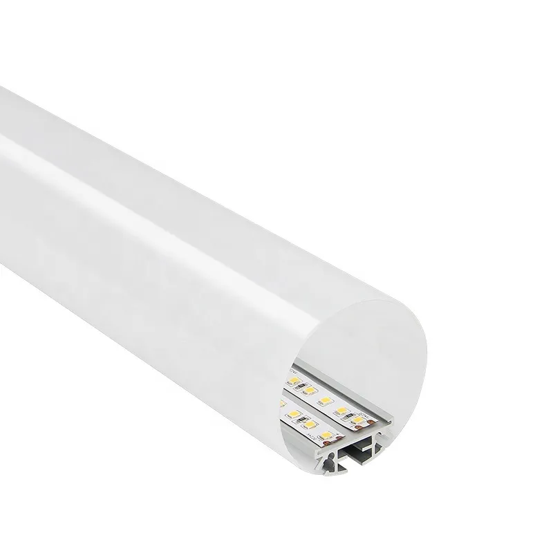 Luminária linear LED de alumínio extrudado em forma redonda de alta potência comercial