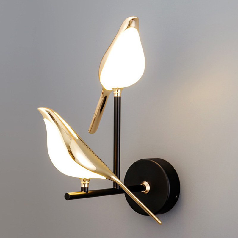 Lâmpada de parede decorativa de luxo para casa, suporte de parede, design moderno, luz de parede LED para interior, ao lado da cama