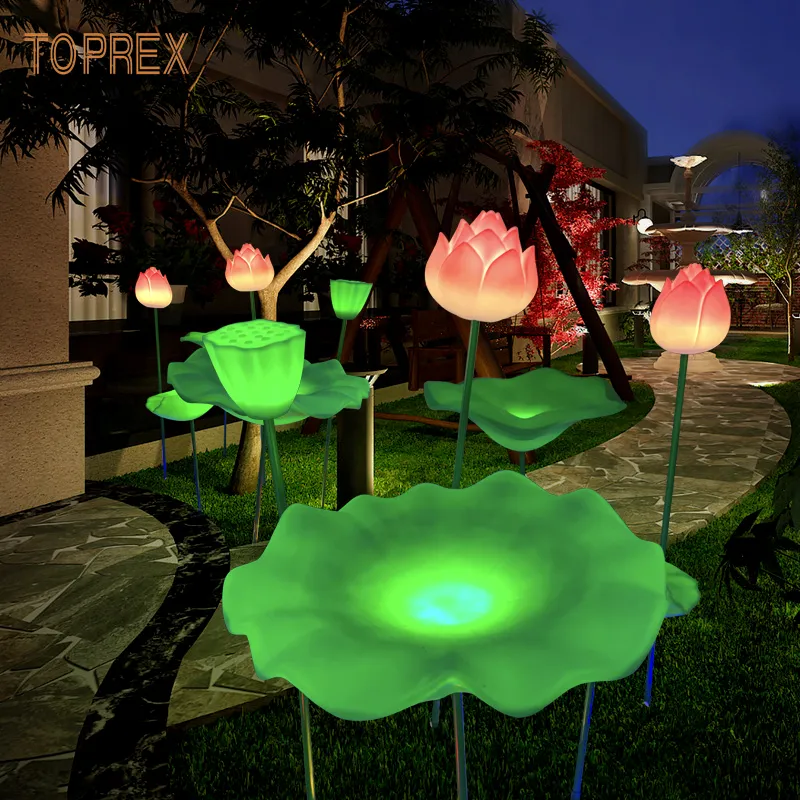 Luz LED Flor de Lótus Detalhe 2