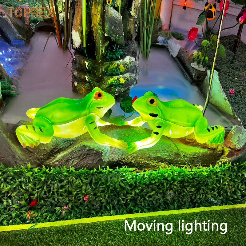 Lâmpada de Luz LED de Sapo Bonito Toprex Atacado para Jardim, Decoração de Paisagem, Exibição de Halloween, Ornamento de Decoração Externa