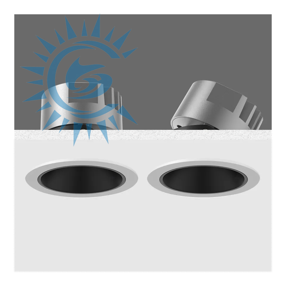 Spotlight LED Dimmável COB Anti Reflexo 5-20W de Alumínio para Iluminação Interior em Shopping, Restaurante, Espaços Comerciais