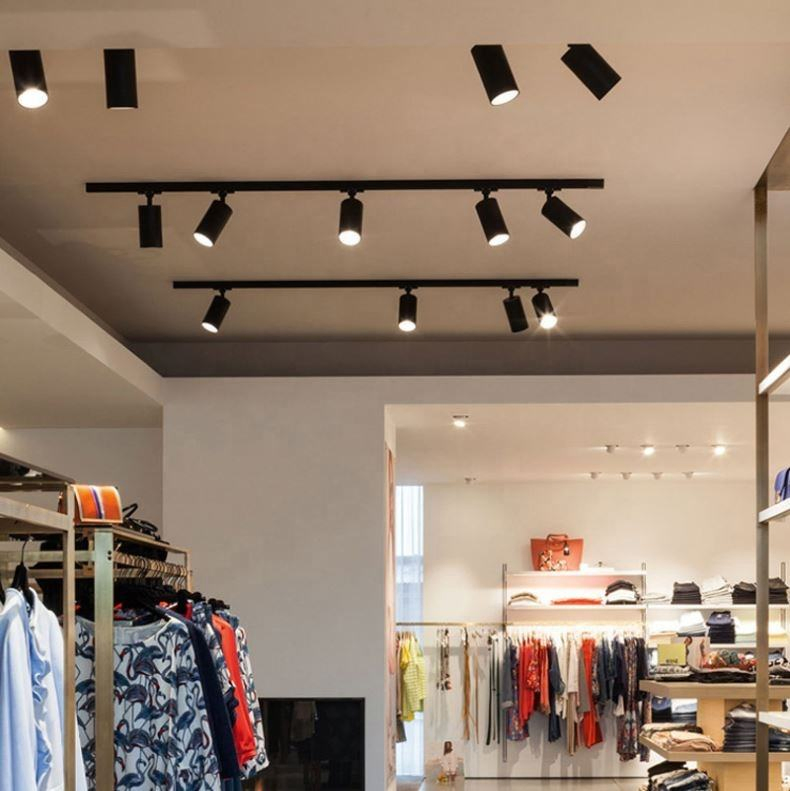Iluminação de Trilho Magnético Recessado, Luz Linear LED, Holofotes de Teto LED, Iluminação de Trilho Interna LED