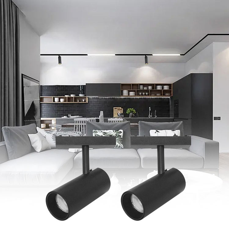 18W Iluminação de Trilho LED Dali em Alumínio para Galerias de Arte e Museus